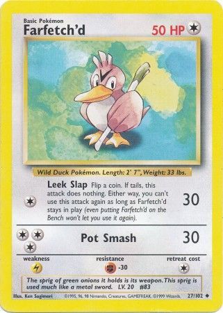 Farfetch'd (27/102) [Base Set Unlimited] | Game Haven TX