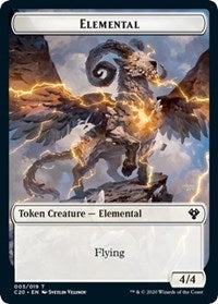 Elemental (003) // Soldier Double-sided Token [Commander 2020 Tokens] | Game Haven TX