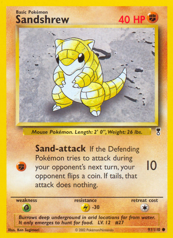Sandshrew (91/110) [Legendary Collection] | Game Haven TX