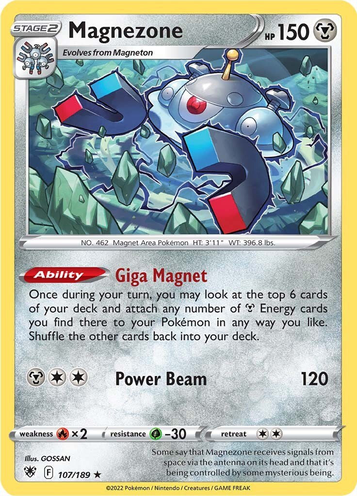 Magnezone (107/189) (Theme Deck Exclusive) [Sword & Shield: Astral Radiance] | Game Haven TX