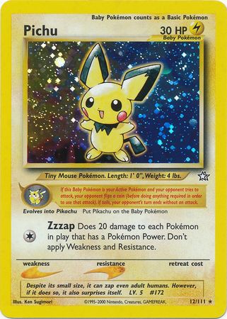 Pichu (12/111) [Neo Genesis Unlimited] | Game Haven TX