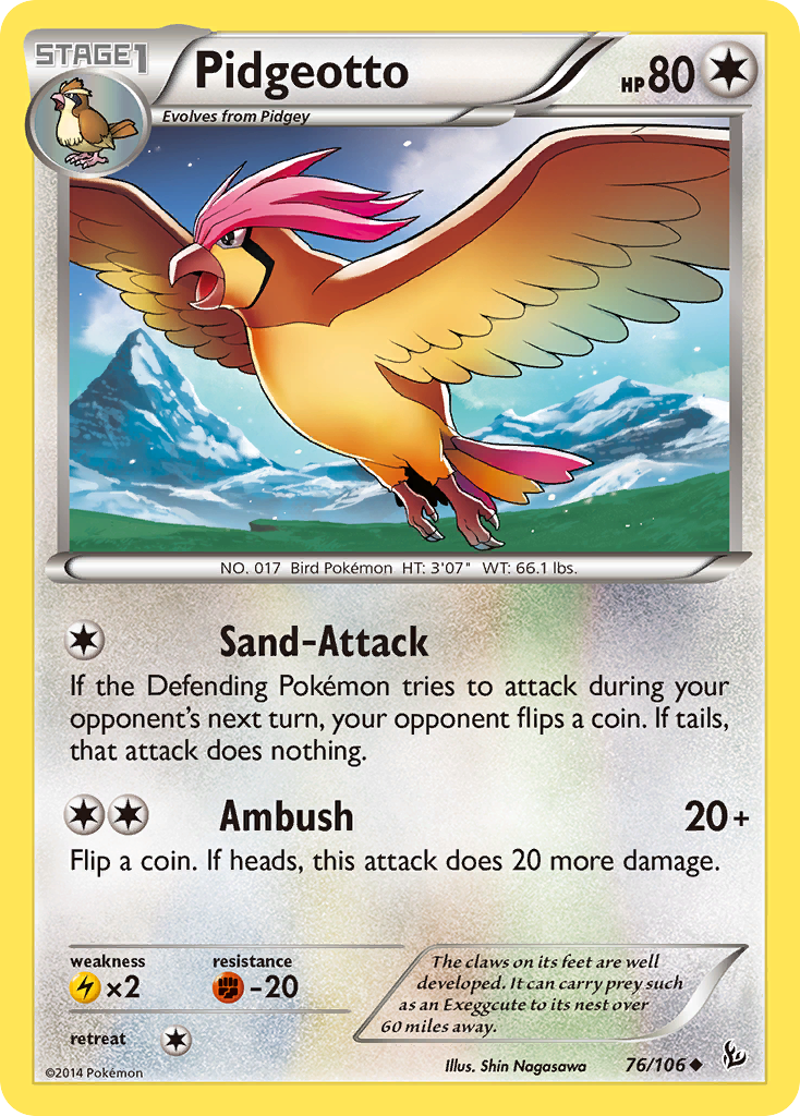 Pidgeotto (76/106) [XY: Flashfire] | Game Haven TX