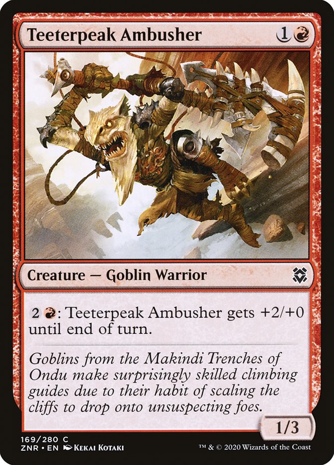 Teeterpeak Ambusher [Zendikar Rising] | Game Haven TX