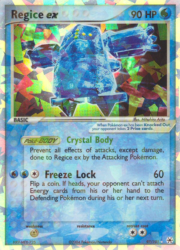 Regice ex (97/101) [EX: Hidden Legends] | Game Haven TX