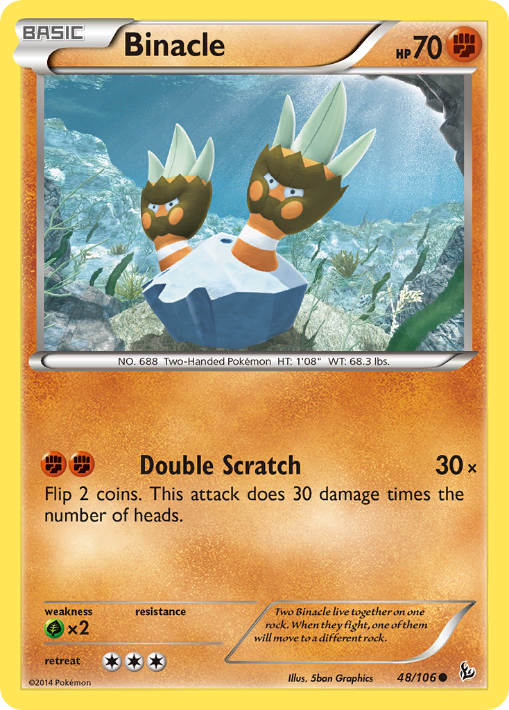 Binacle (48/106) [XY: Flashfire] | Game Haven TX