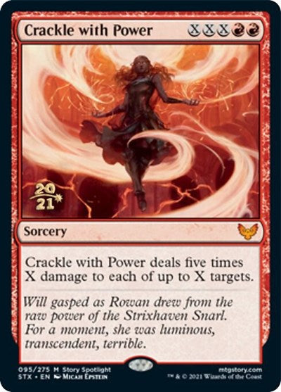 Crackle with Power (Prerelease) [Strixhaven: School of Mages Prerelease Promos] | Game Haven TX