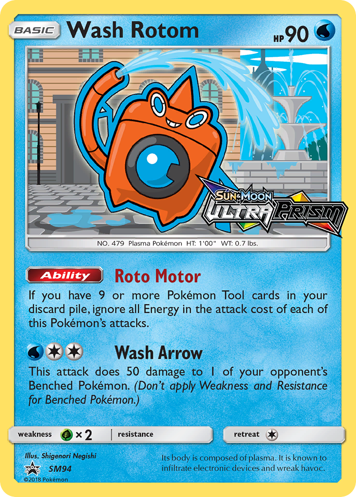 Wash Rotom (SM94) [Sun & Moon: Black Star Promos] | Game Haven TX