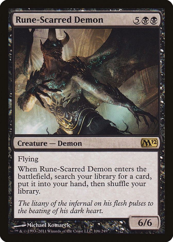 Rune-Scarred Demon [Magic 2012] | Game Haven TX