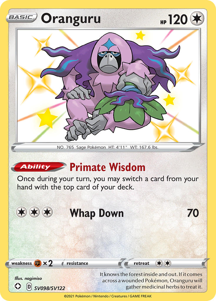 Oranguru (SV098/SV122) [Sword & Shield: Shining Fates] | Game Haven TX