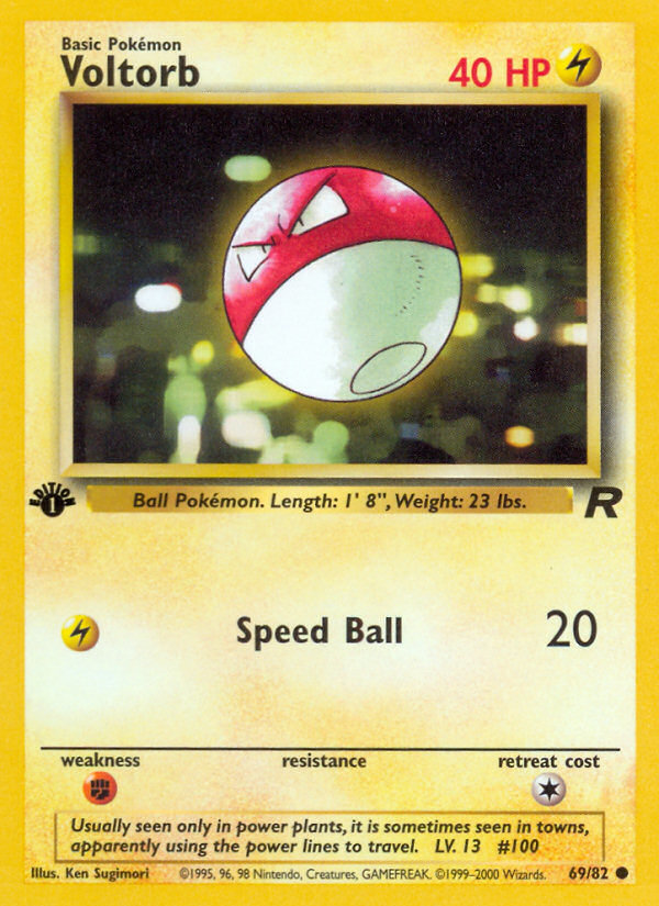 Voltorb (69/82) [Team Rocket 1st Edition] | Game Haven TX