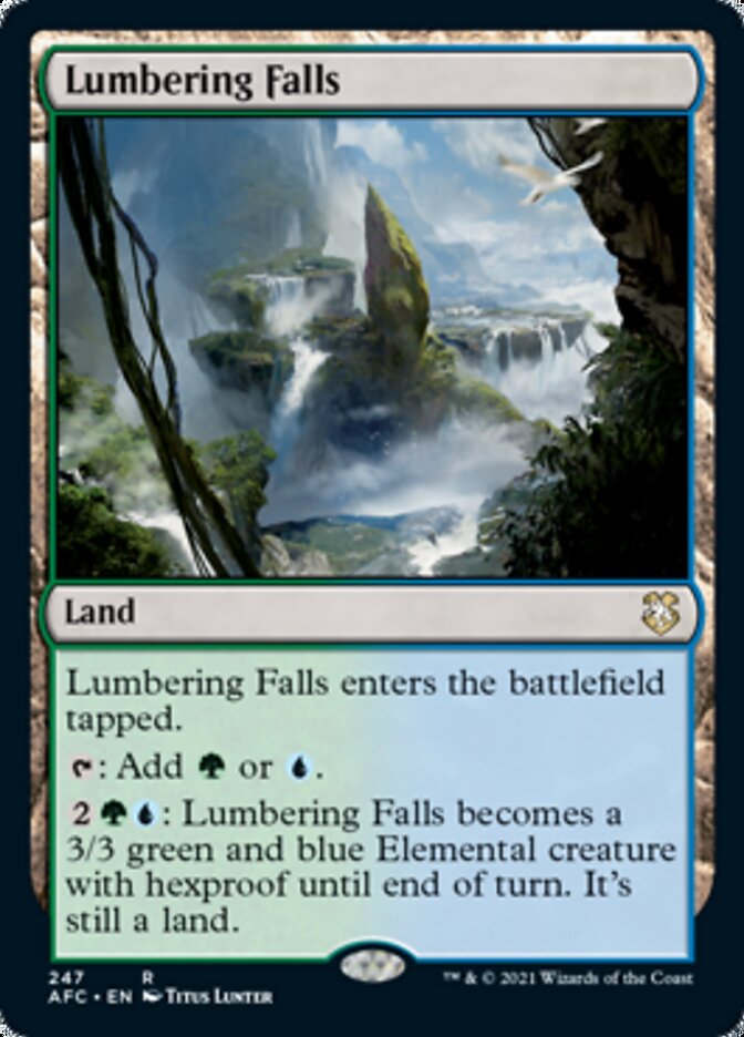 Lumbering Falls [Dungeons & Dragons: Adventures in the Forgotten Realms Commander] | Game Haven TX