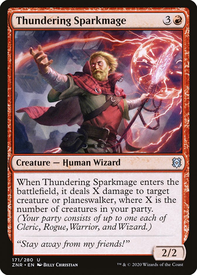 Thundering Sparkmage [Zendikar Rising] | Game Haven TX
