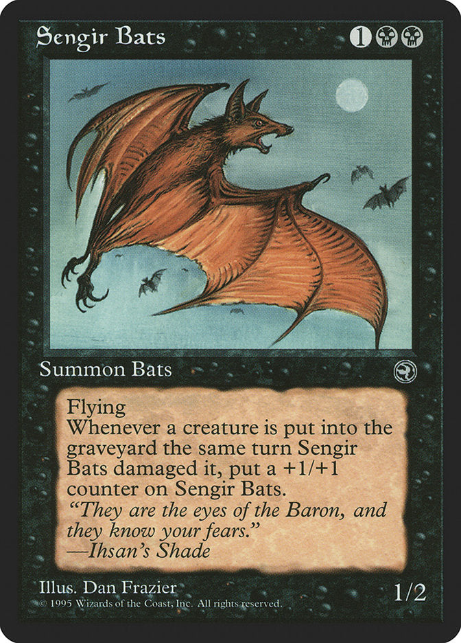 Sengir Bats (Ihsan's Shade Flavor Text) [Homelands] | Game Haven TX