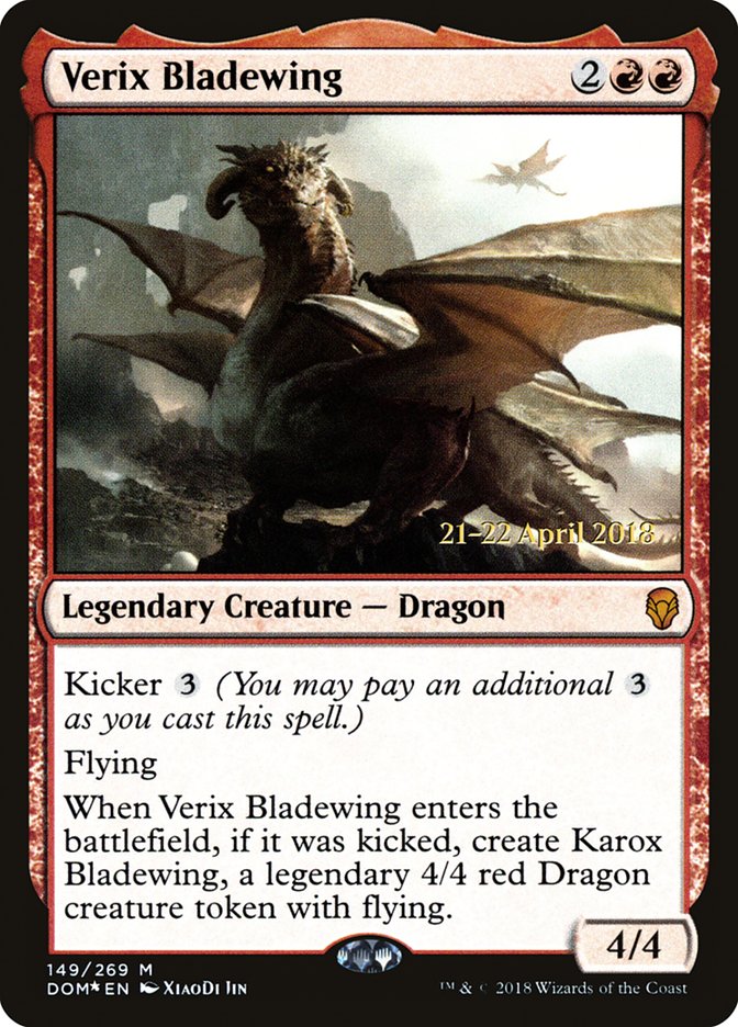 Verix Bladewing [Dominaria Promos] | Game Haven TX