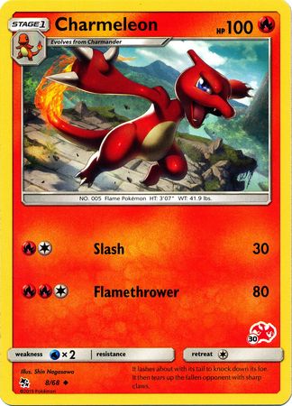 Charmeleon (8/68) (Charizard Stamp #30) [Battle Academy 2020] | Game Haven TX