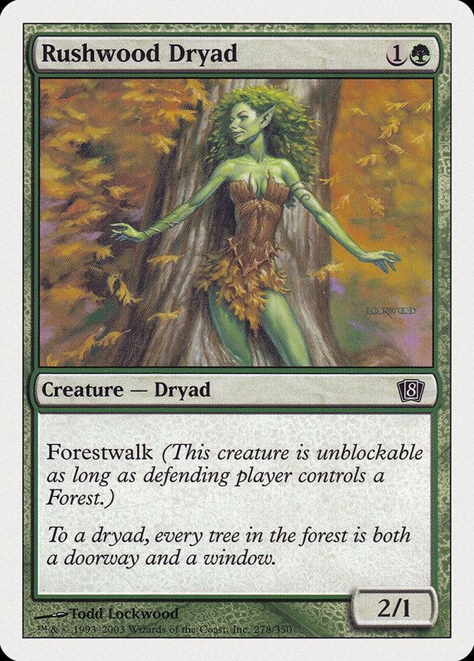 Rushwood Dryad [Eighth Edition] | Game Haven TX