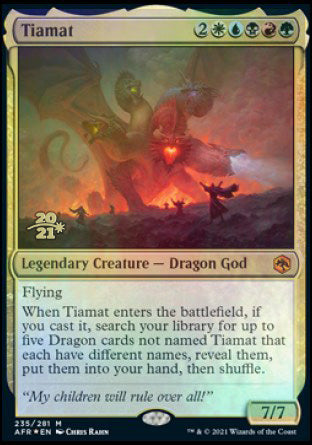 Tiamat [Dungeons & Dragons: Adventures in the Forgotten Realms Prerelease Promos] | Game Haven TX