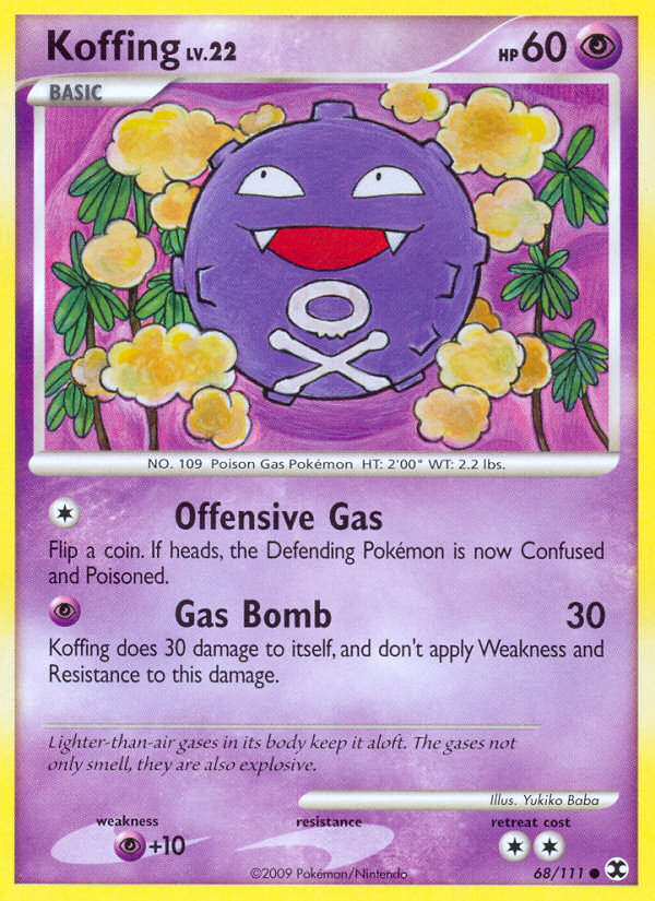 Koffing (68/111) [Platinum: Rising Rivals] | Game Haven TX