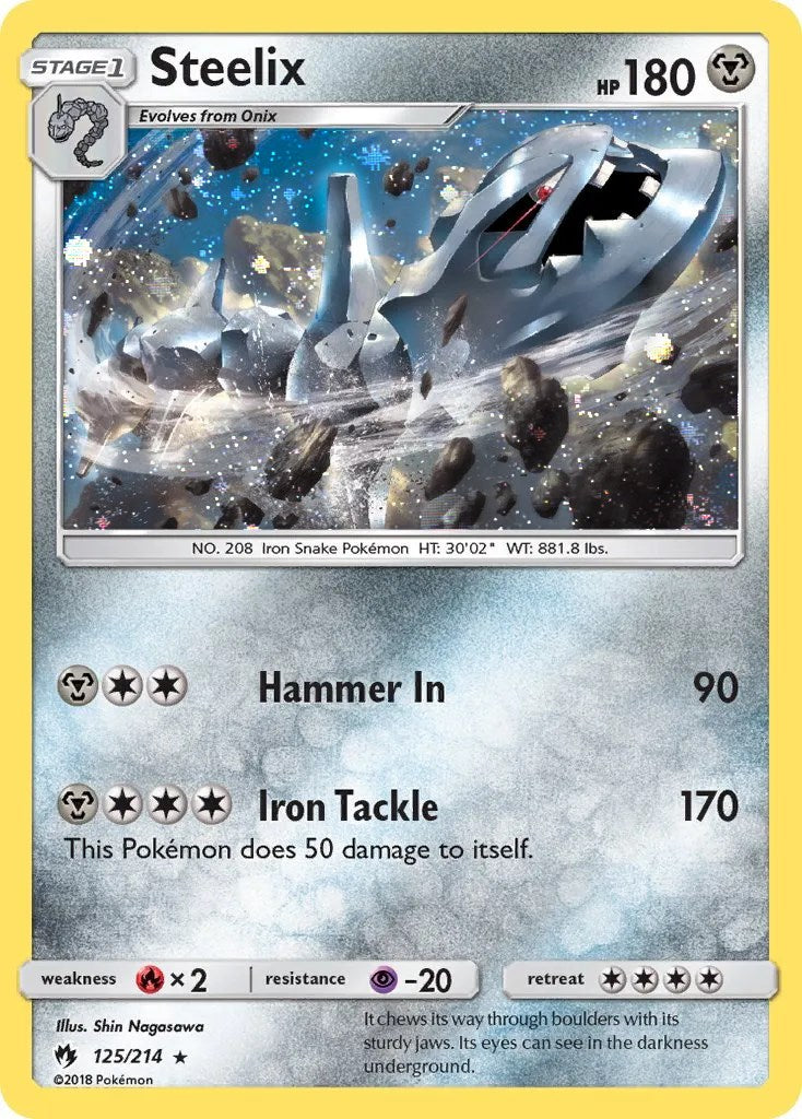 Steelix (125/214) (Cosmos Holo) [Sun & Moon: Lost Thunder] | Game Haven TX