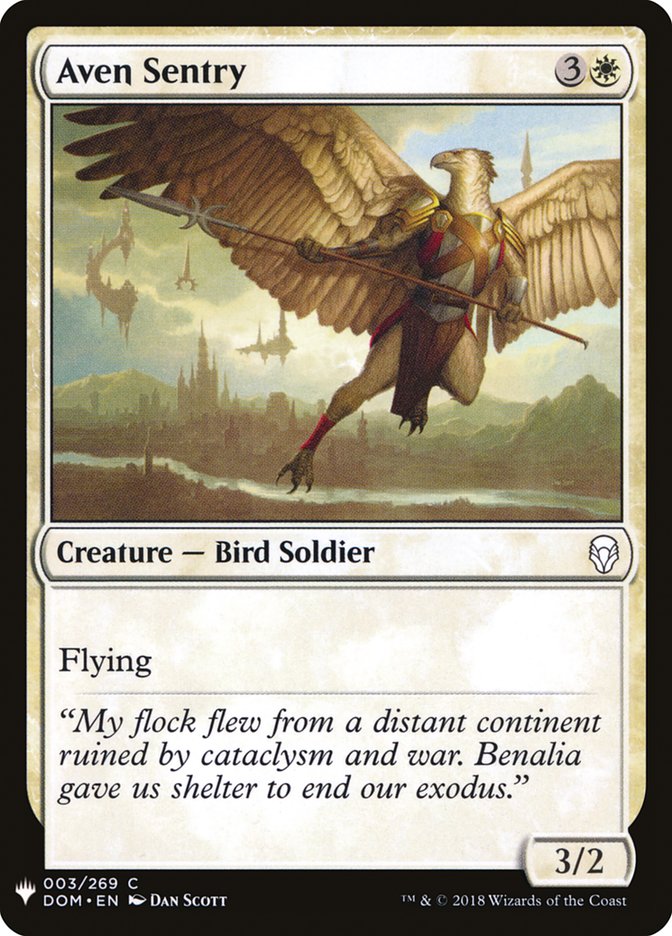 Aven Sentry [Mystery Booster] | Game Haven TX