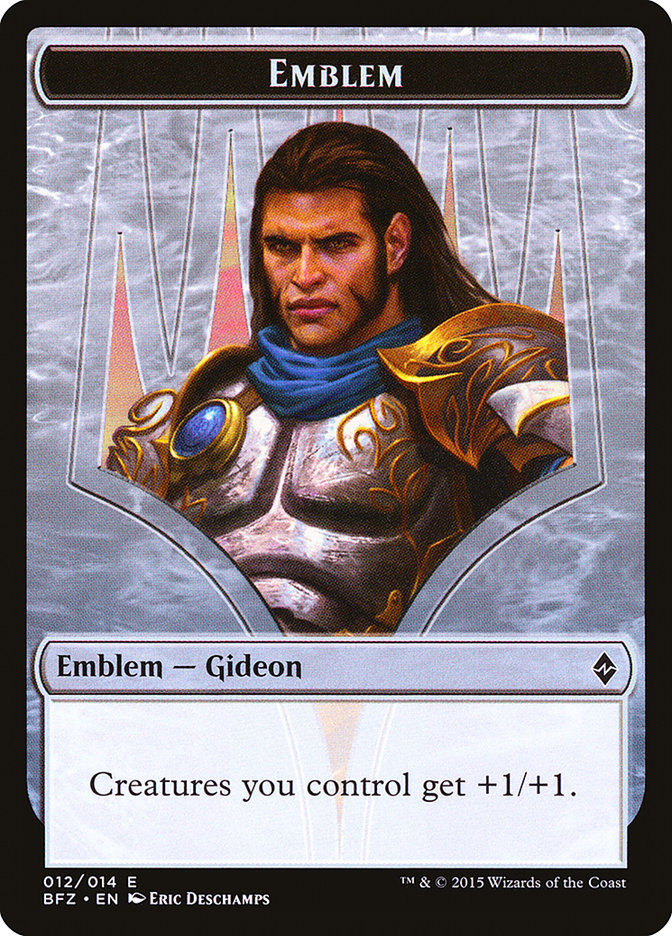 Gideon, Ally of Zendikar Emblem [Battle for Zendikar Tokens] | Game Haven TX