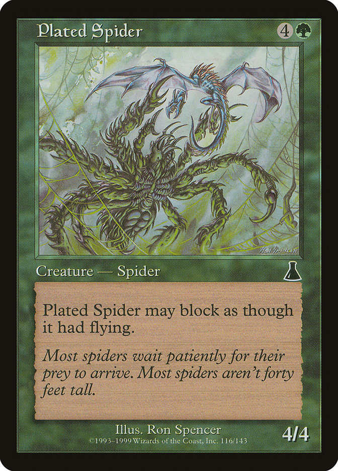 Plated Spider [Urza's Destiny] | Game Haven TX