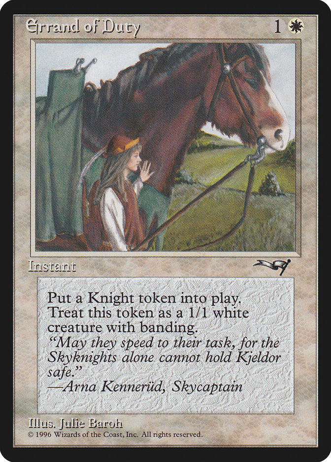 Errand of Duty (Horse) [Alliances] | Game Haven TX