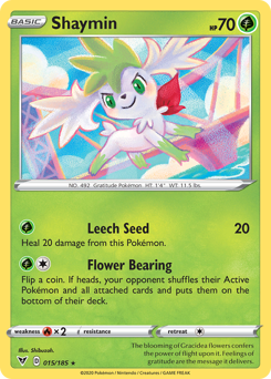 Shaymin (015/185) [Sword & Shield: Vivid Voltage] | Game Haven TX