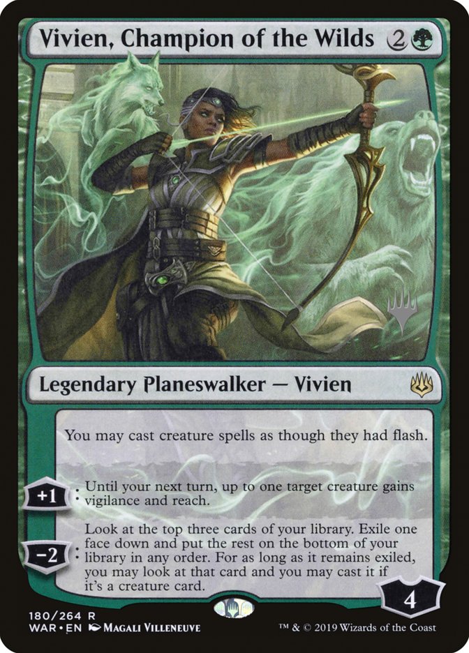 Vivien, Champion of the Wilds [War of the Spark Promos] | Game Haven TX