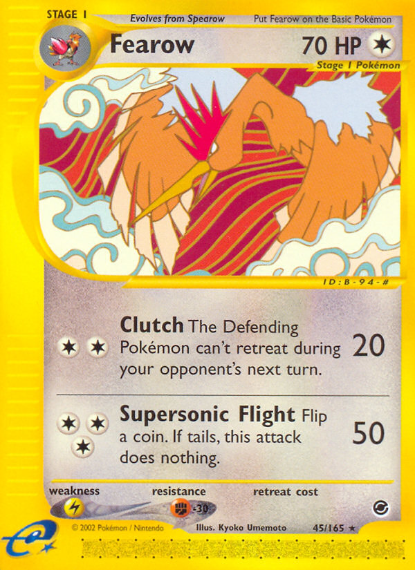 Fearow (45/165) [Expedition: Base Set] | Game Haven TX