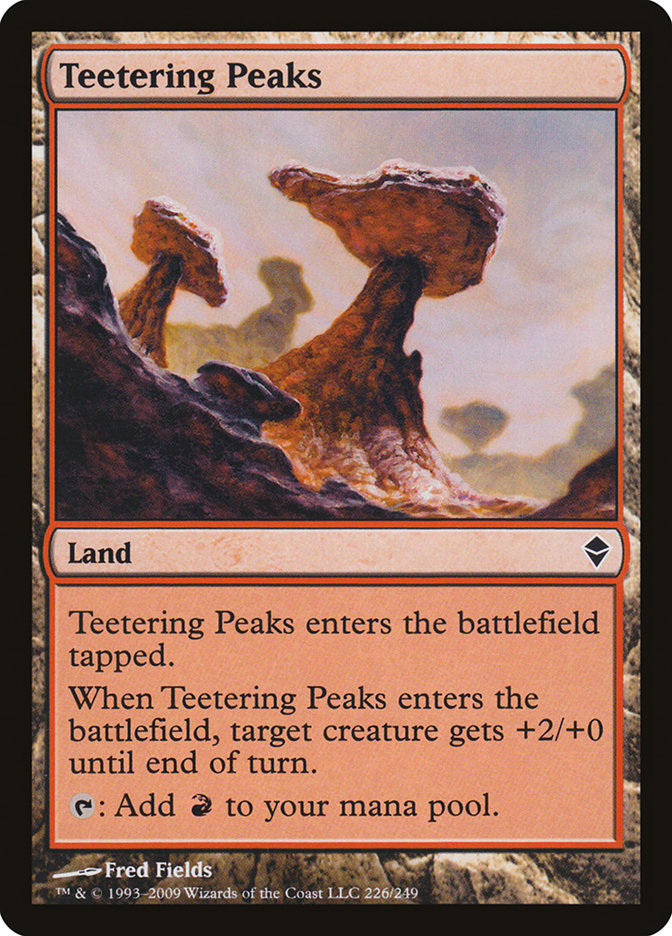 Teetering Peaks [Zendikar] | Game Haven TX