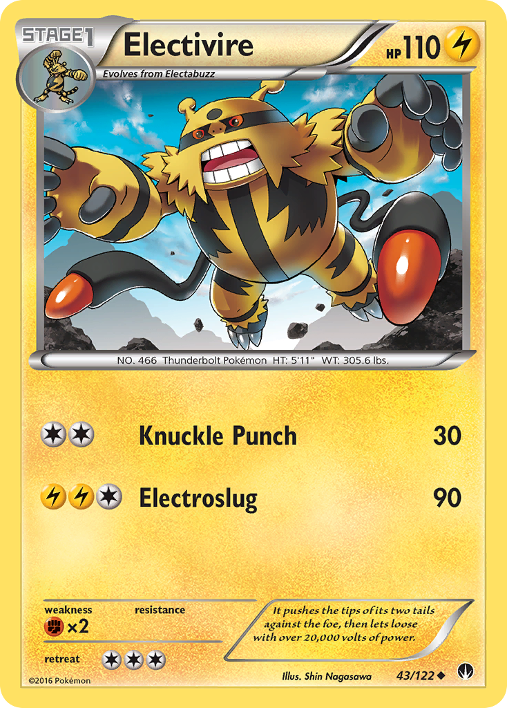 Electivire (43/122) [XY: BREAKpoint] | Game Haven TX
