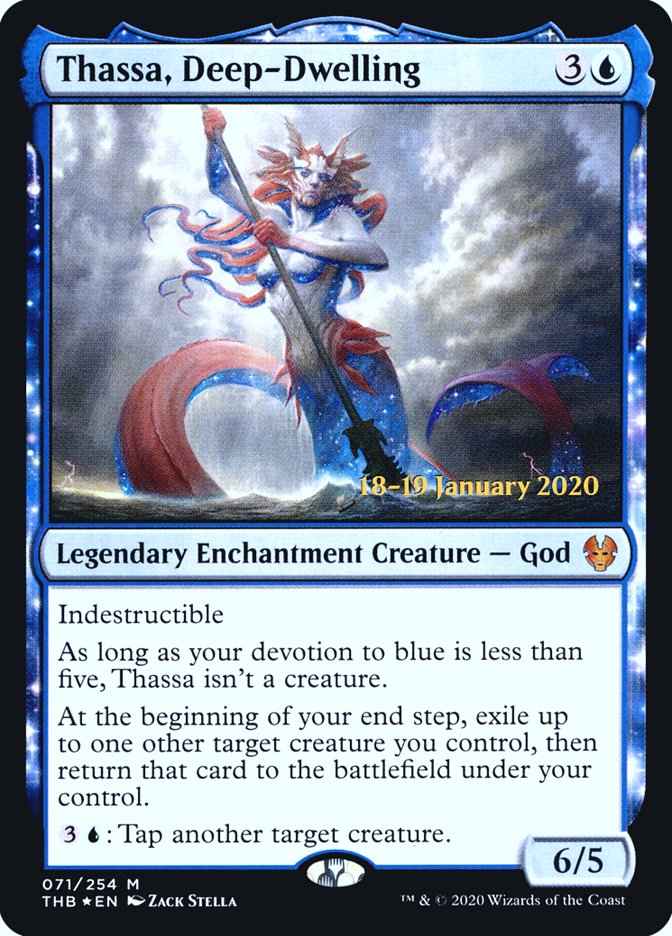 Thassa, Deep-Dwelling [Theros Beyond Death Promos] | Game Haven TX