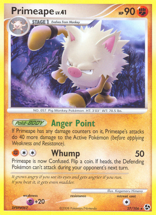 Primeape (27/106) [Diamond & Pearl: Great Encounters] | Game Haven TX
