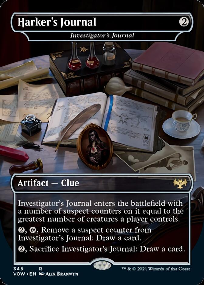 Investigator's Journal - Harker's Journal [Innistrad: Crimson Vow] | Game Haven TX