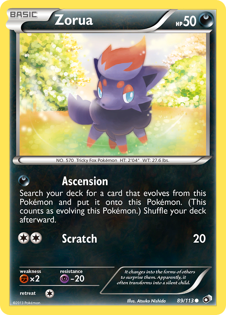 Zorua (89/113) [Black & White: Legendary Treasures] | Game Haven TX