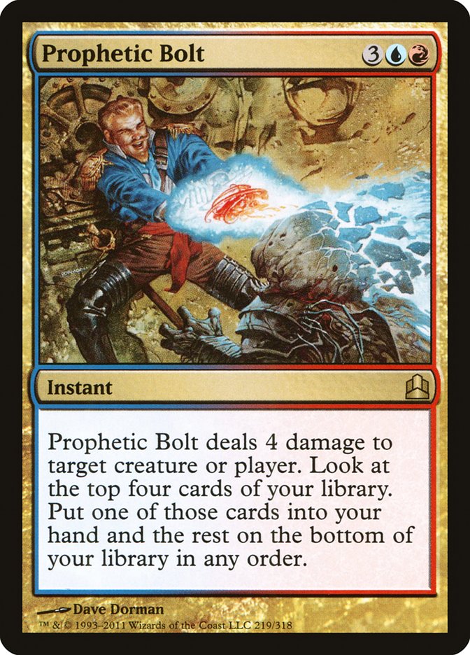 Prophetic Bolt [Commander 2011] | Game Haven TX