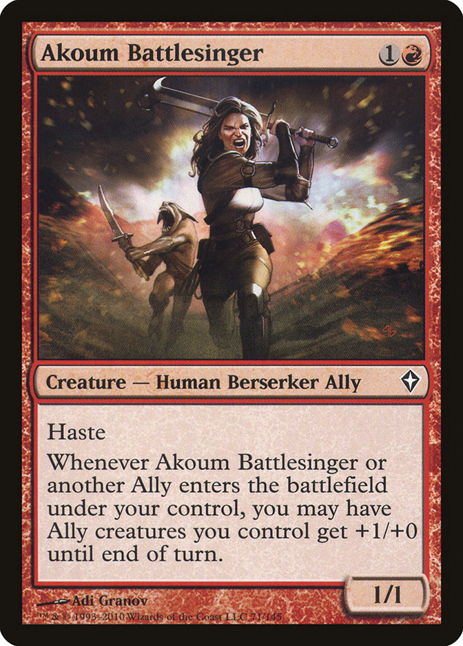 Akoum Battlesinger [Worldwake] | Game Haven TX