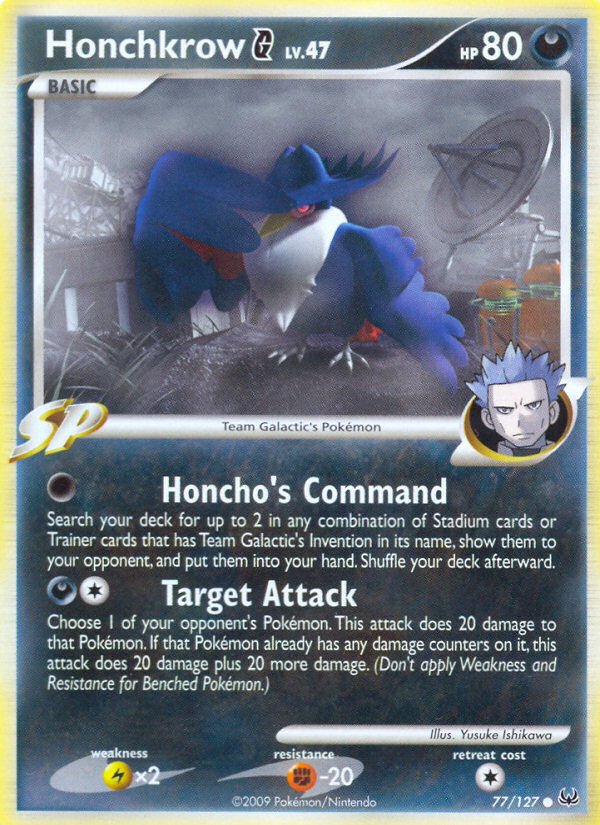 Honchkrow G (77/127) [Platinum: Base Set] | Game Haven TX