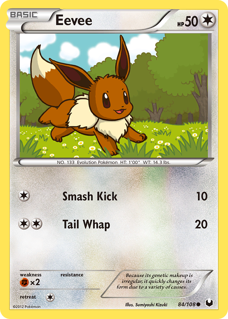 Eevee (84/108) [Black & White: Dark Explorers] | Game Haven TX