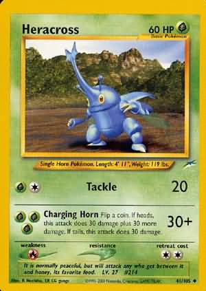Heracross (41/105) [Neo Destiny Unlimited] | Game Haven TX