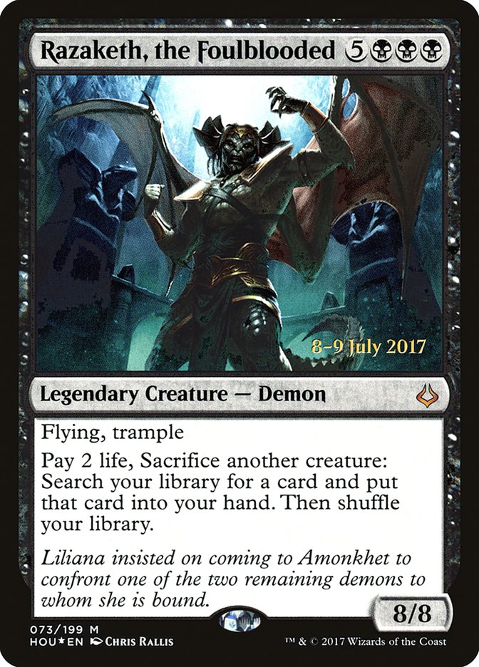 Razaketh, the Foulblooded [Hour of Devastation Promos] | Game Haven TX