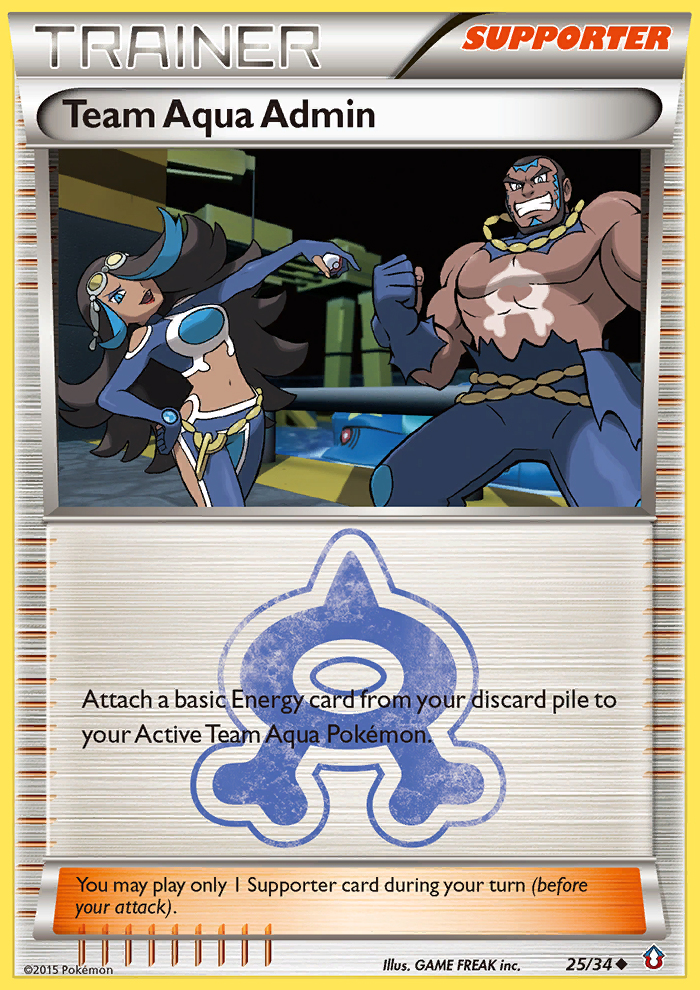 Team Aqua Admin (25/34) [XY: Double Crisis] | Game Haven TX