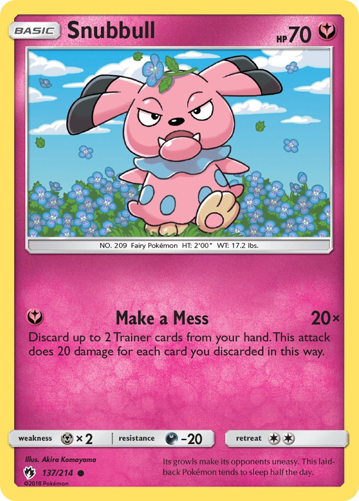 Snubbull (137/214) [Sun & Moon: Lost Thunder] | Game Haven TX