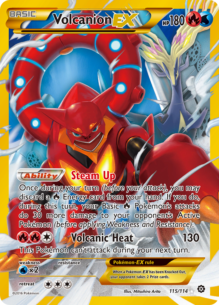 Volcanion EX (115/114) [XY: Steam Siege] | Game Haven TX