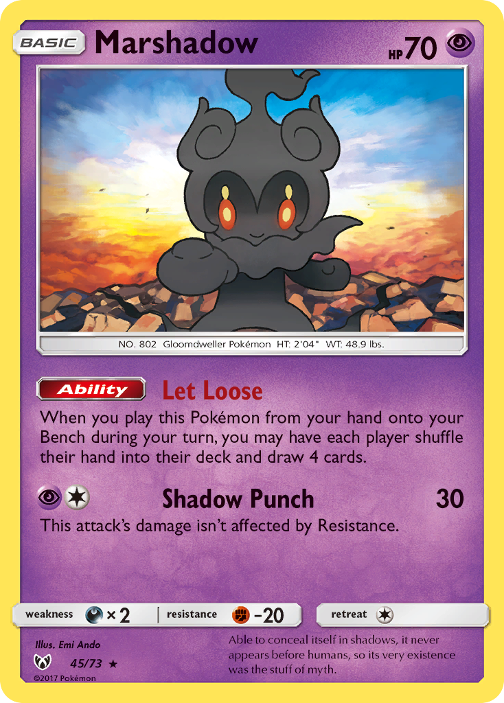 Marshadow (45/73) [Sun & Moon: Shining Legends] | Game Haven TX