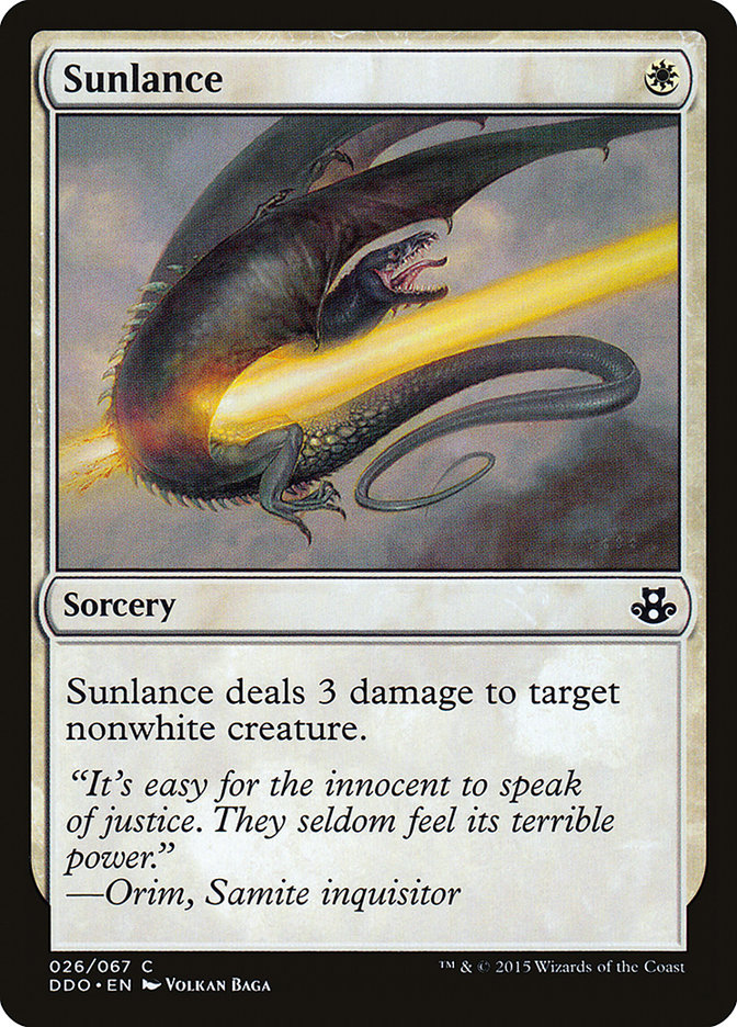 Sunlance [Duel Decks: Elspeth vs. Kiora] | Game Haven TX
