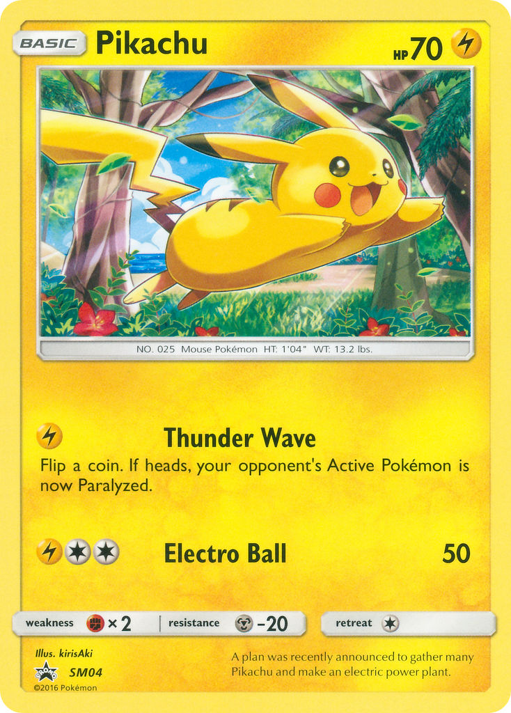 Pikachu (SM04) (Target Non Holo) [Sun & Moon: Black Star Promos] | Game Haven TX