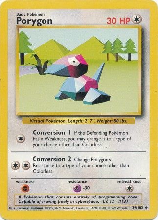 Porygon (39/102) [Base Set Unlimited] | Game Haven TX