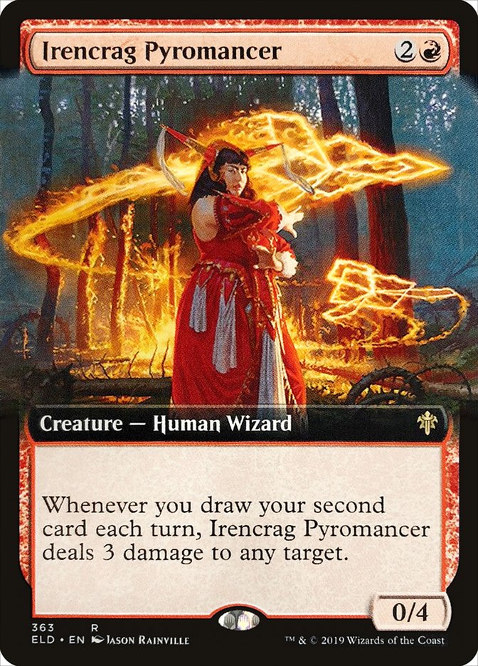 Irencrag Pyromancer (Extended Art) [Throne of Eldraine] | Game Haven TX